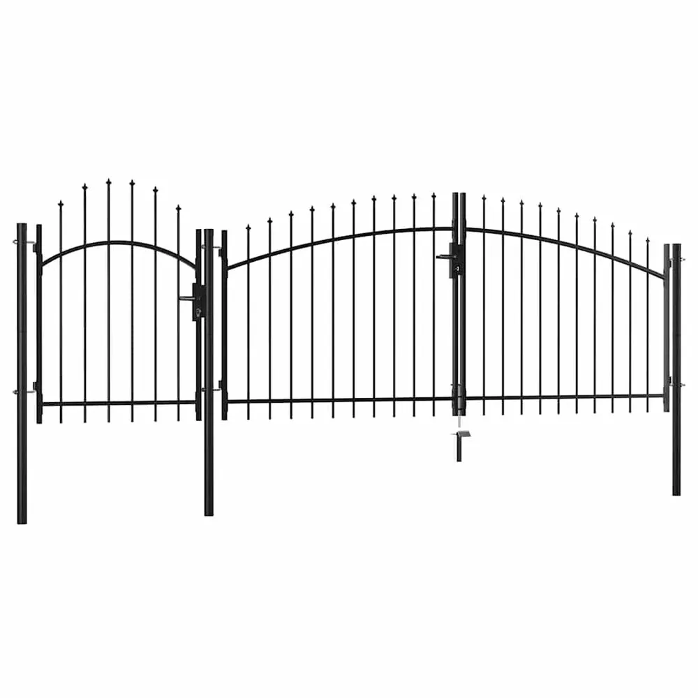 Automatisch Poort 1,5x4 m staal zwart