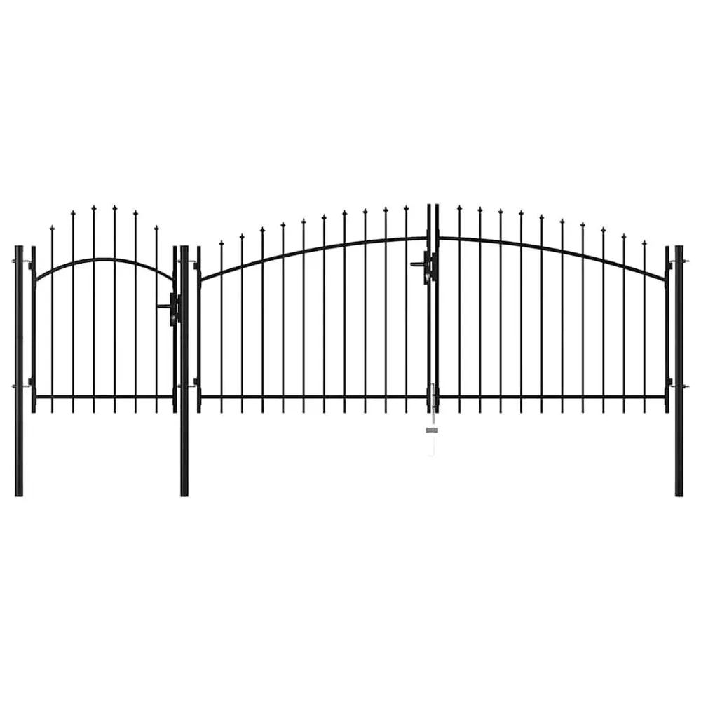 Automatisch Poort 1,5x4 m staal zwart