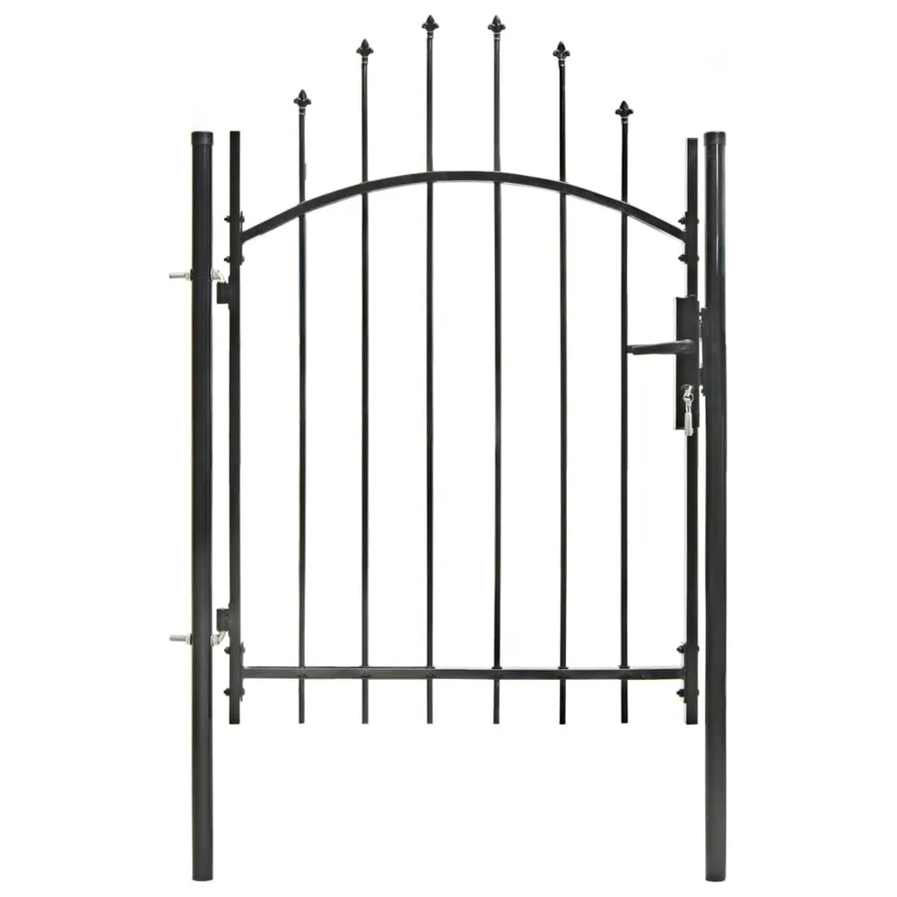 Gegalvaniseerd Poort 1x1,5 m staal zwart