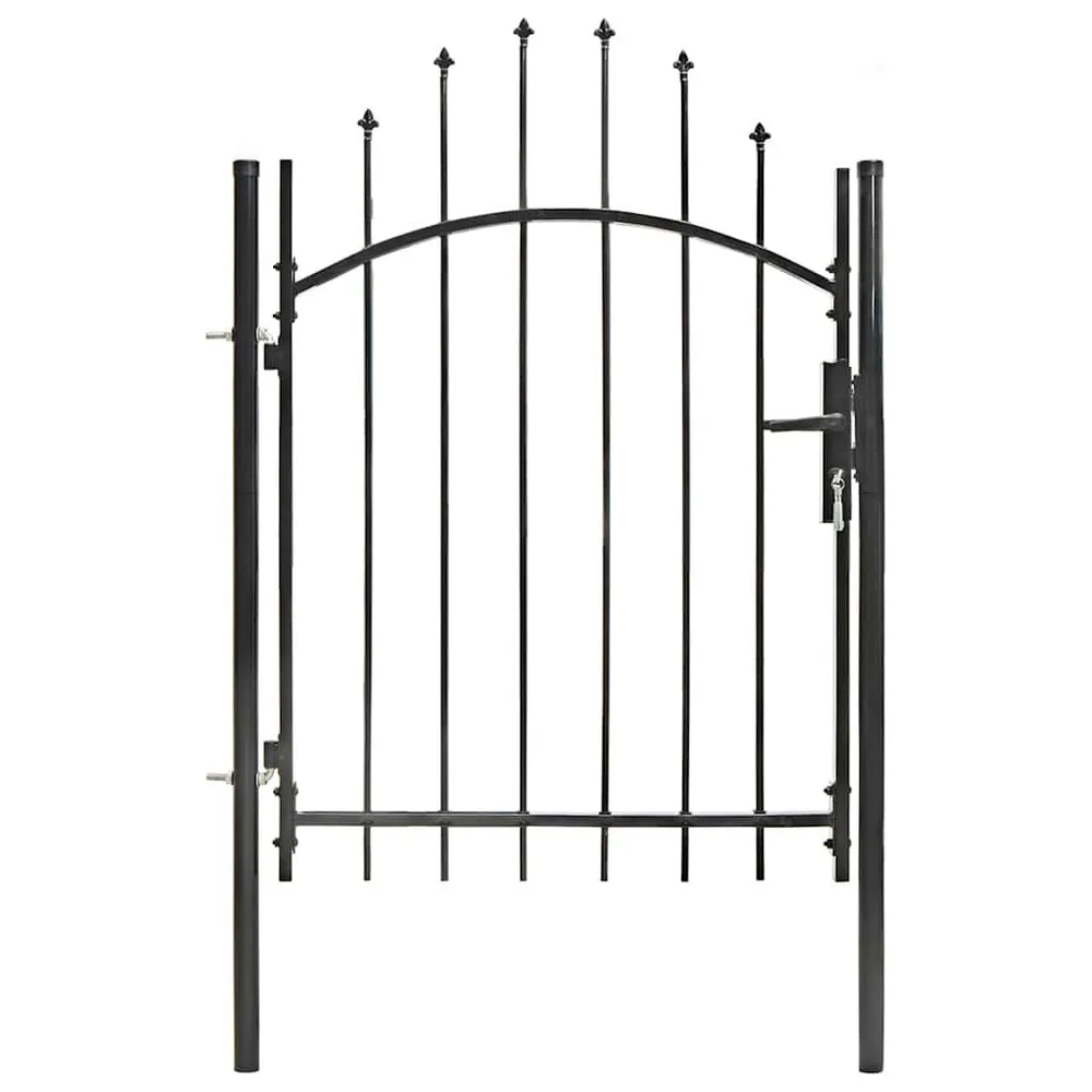 Gegalvaniseerd Poort 1x1,5 m staal zwart