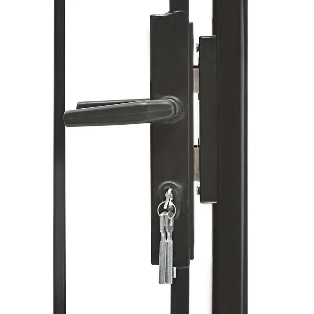 Gegalvaniseerd Poort 1x1,5 m staal zwart