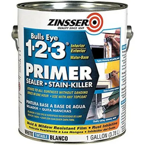 Bulls Eye 1-2-3 Ivoor Water-Based Interior/Exterior Primer and Sealer - 1 Gallon