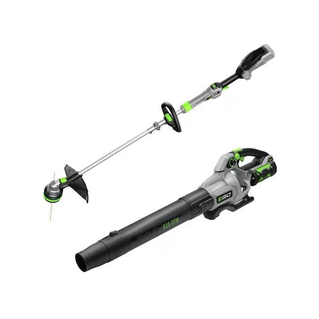 EGO POWER+ 56-volt Accu-aangedreven Battery String Trimmer and Leaf Blower Combo Kit (Battery & Charger Included)