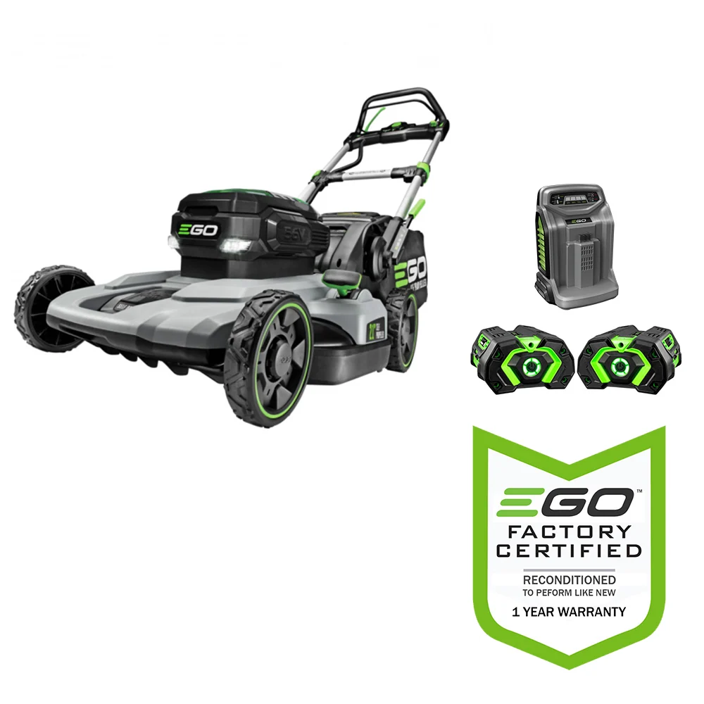 EGO Power+ LM2142SP-FC 21" 56-Volt Lithium-Ion Cordless Electric Dual-Port Walk Behind Self Propelled Lawn Mower (2) 5.0 A...