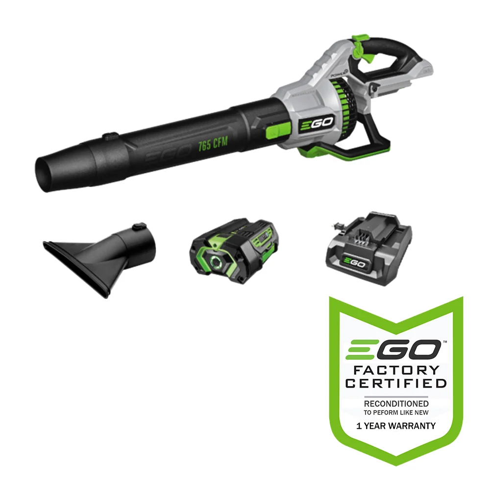 Professionele Kwaliteit EGO Power+ LB7654-FC 765CFM Handheld Blower 5Ah Battery and 320W Charger - Gereconditioneerd