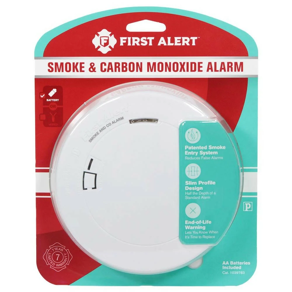 Professionele Kwaliteit First Alert 10-Year Battery-operated Combination Smoke and Koolstof Monoxide Detector