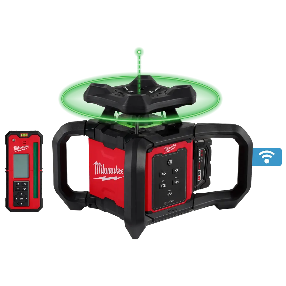 MILWAUKEE M18™ Groen Interior Rotary Laser Level Kit