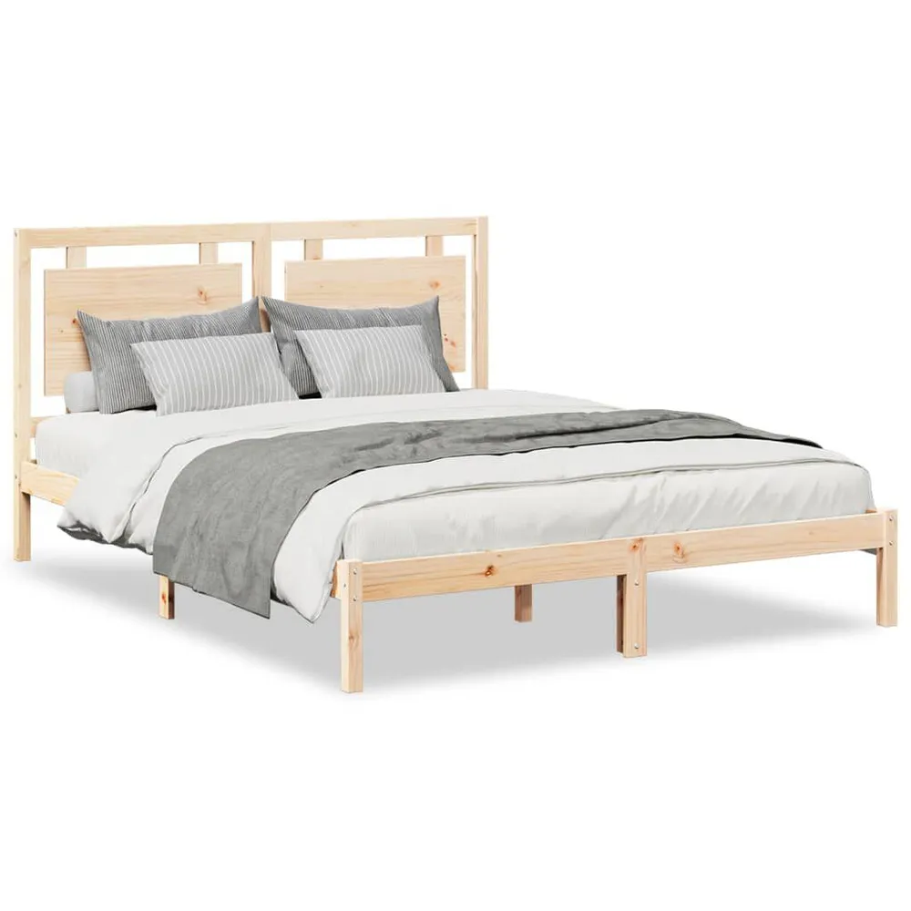 Bedframe extra lang zonder matras massief hout 160x210 cm