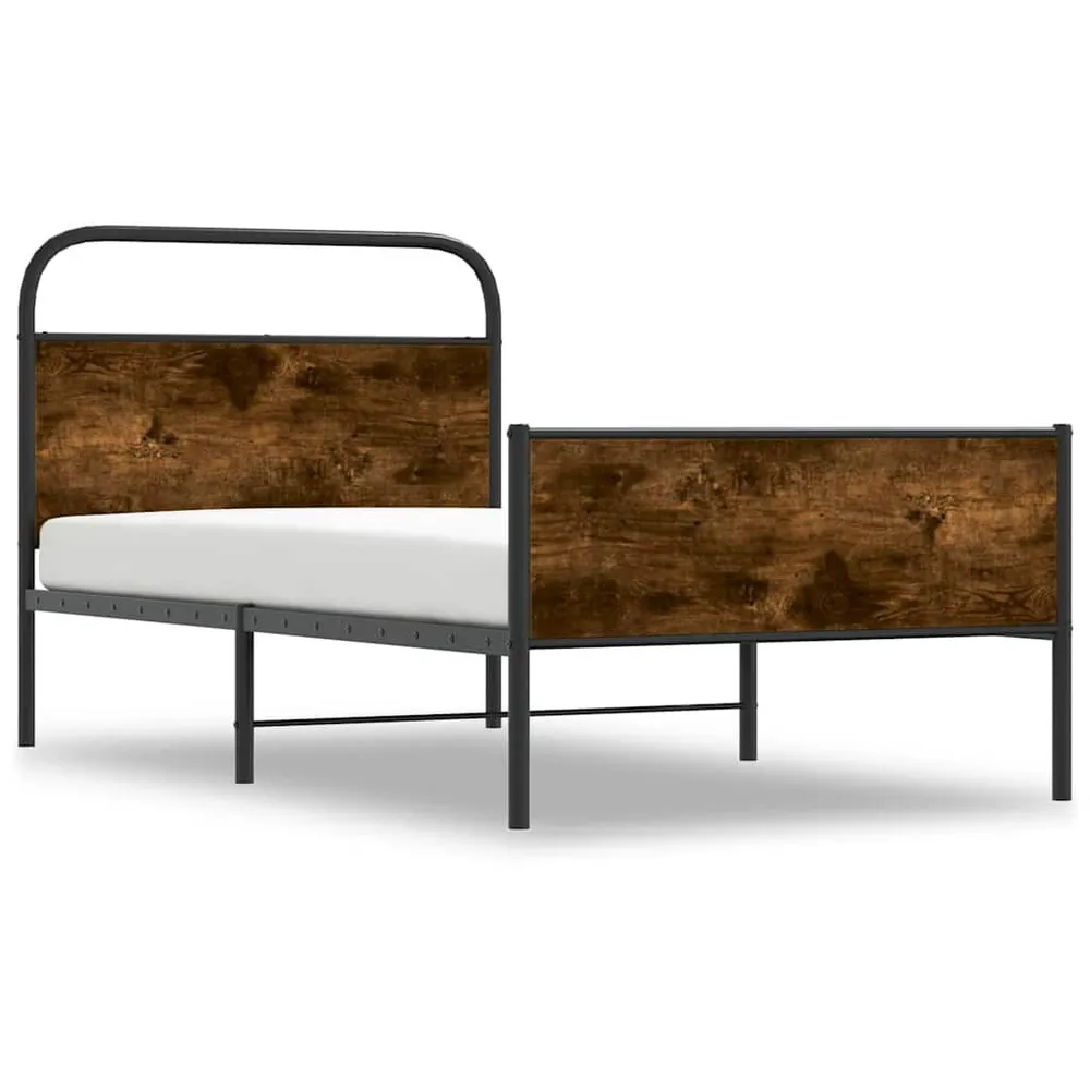 Bedframe zonder matras bewerkt hout sonoma eikenkleur 100x190cm