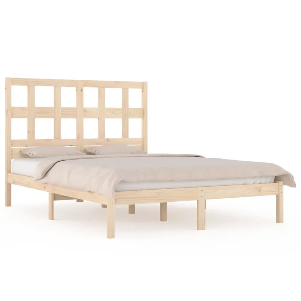 Bedframe zonder matras massief grenenhout 120x190 cm