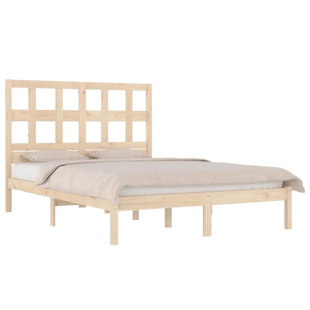 Bedframe zonder matras massief grenenhout 120x190 cm