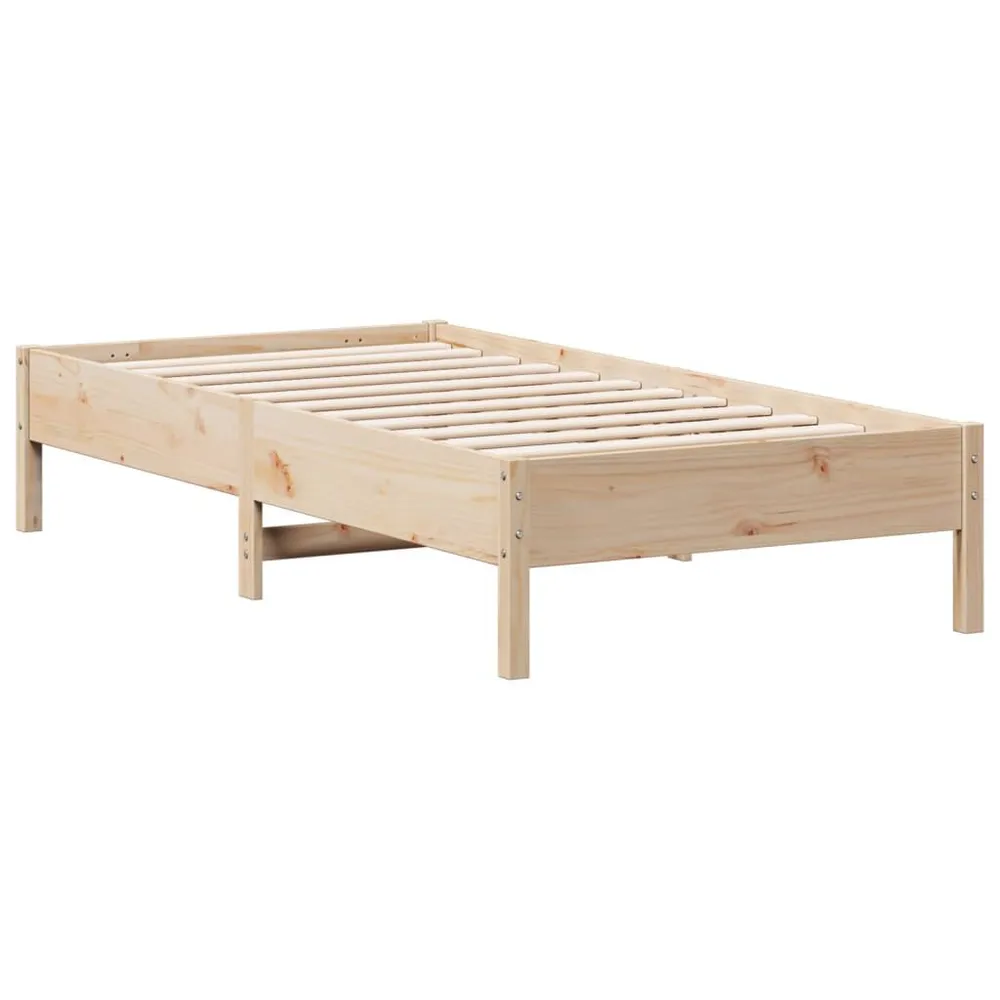 Bedframe zonder matras massief grenenhout 75x190 cm