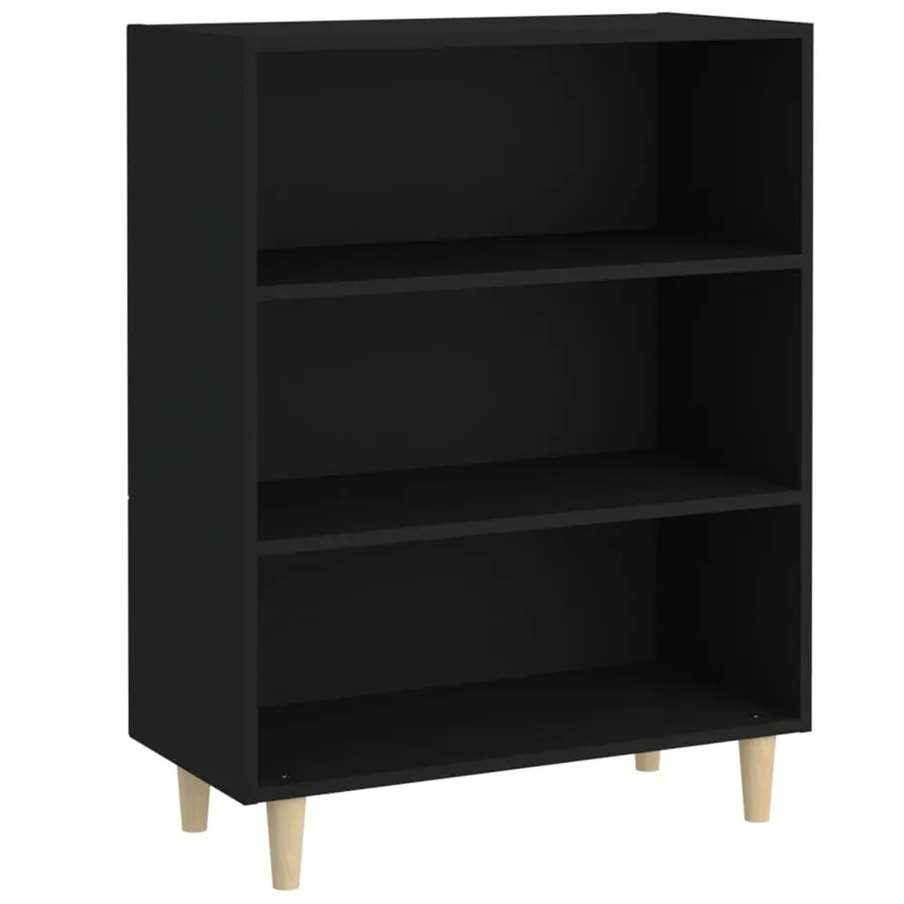 Dressoir 69,5x32,5x90 cm bewerkt hout zwart