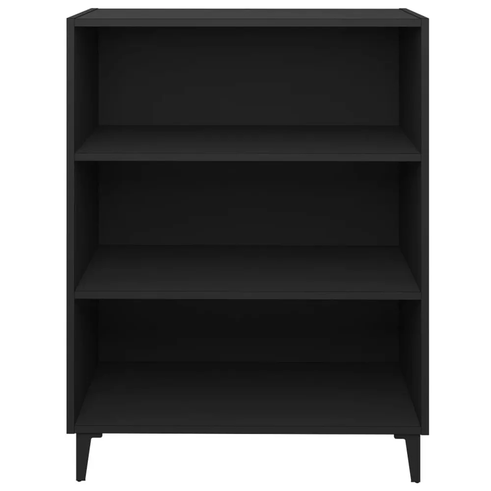 Dressoir 69,5x32,5x90 cm bewerkt hout zwart