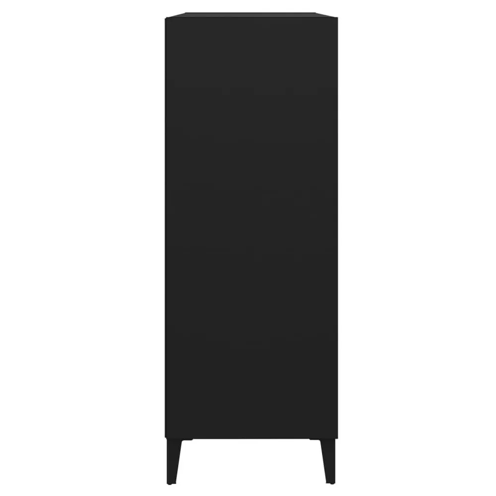 Dressoir 69,5x32,5x90 cm bewerkt hout zwart
