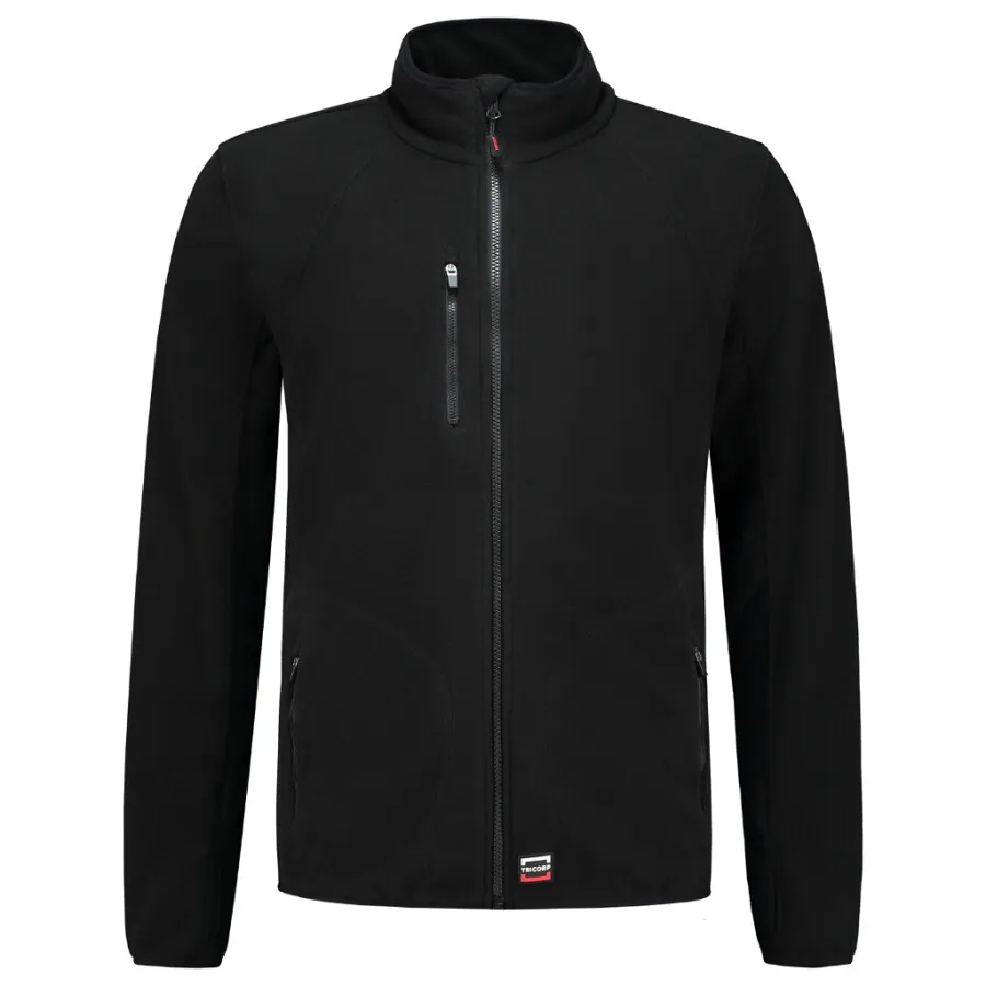 Tricorp sweatvest pluche stof luxe - Casual - 301012 - zwart - maat 3XL