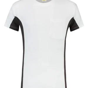 Tricorp T-shirt Bi-Color - Workwear - 102002 - wit/donkergrijs - maat 3XL