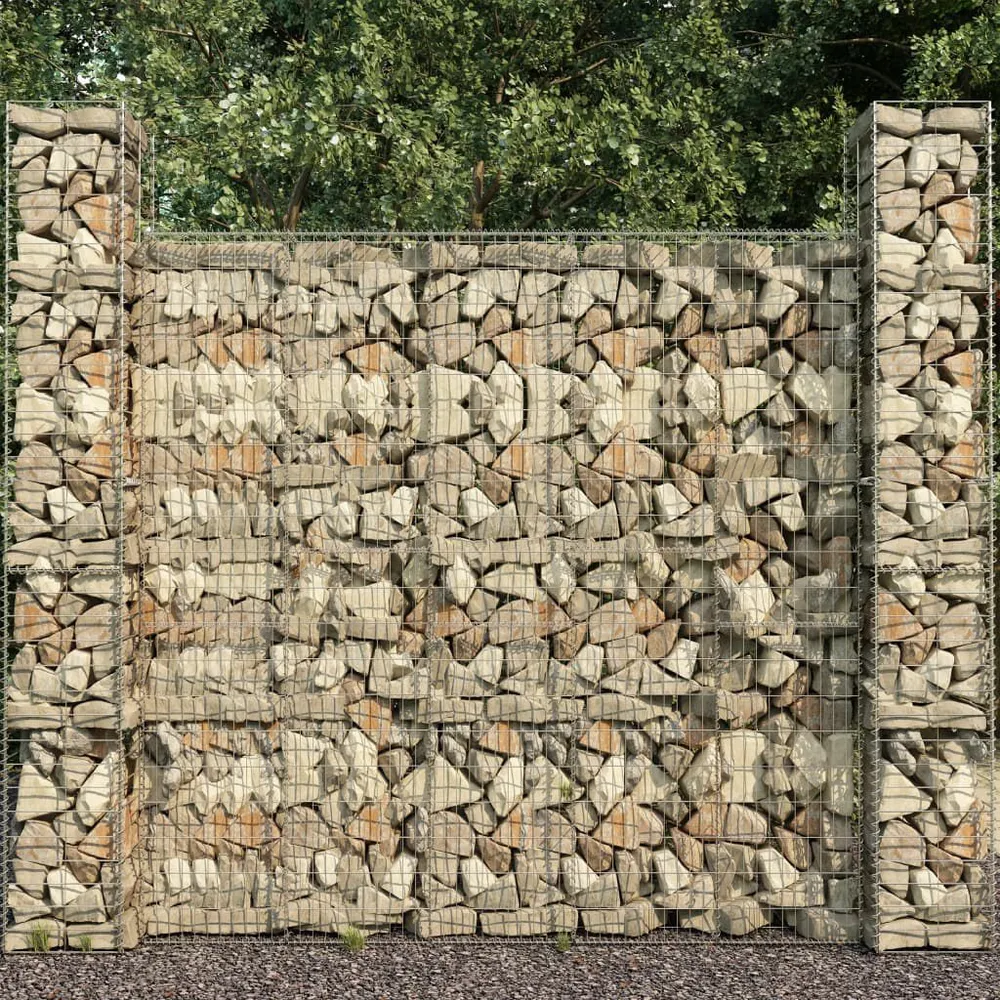 Borging Schanskorfmuur met deksel 600x50x200 cm gegalvaniseerd staal