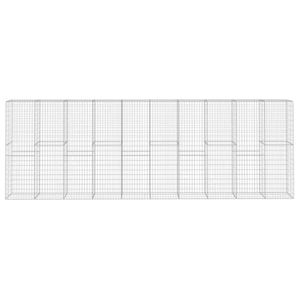Borging Schanskorfmuur met deksel 600x50x200 cm gegalvaniseerd staal