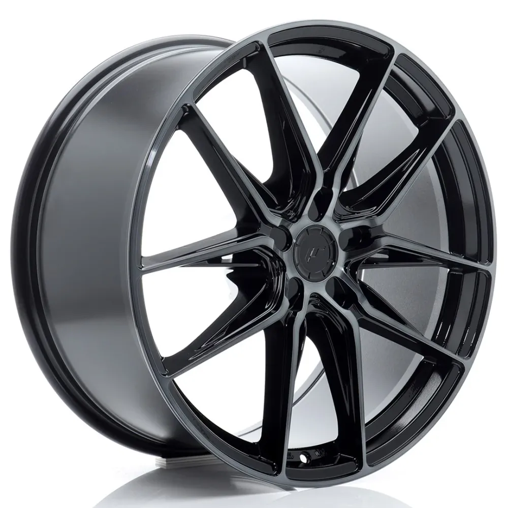 Japan Racing JR-44 20x9" (5 hole custom PCD) ET20-51, Gloss Black, Getint Face