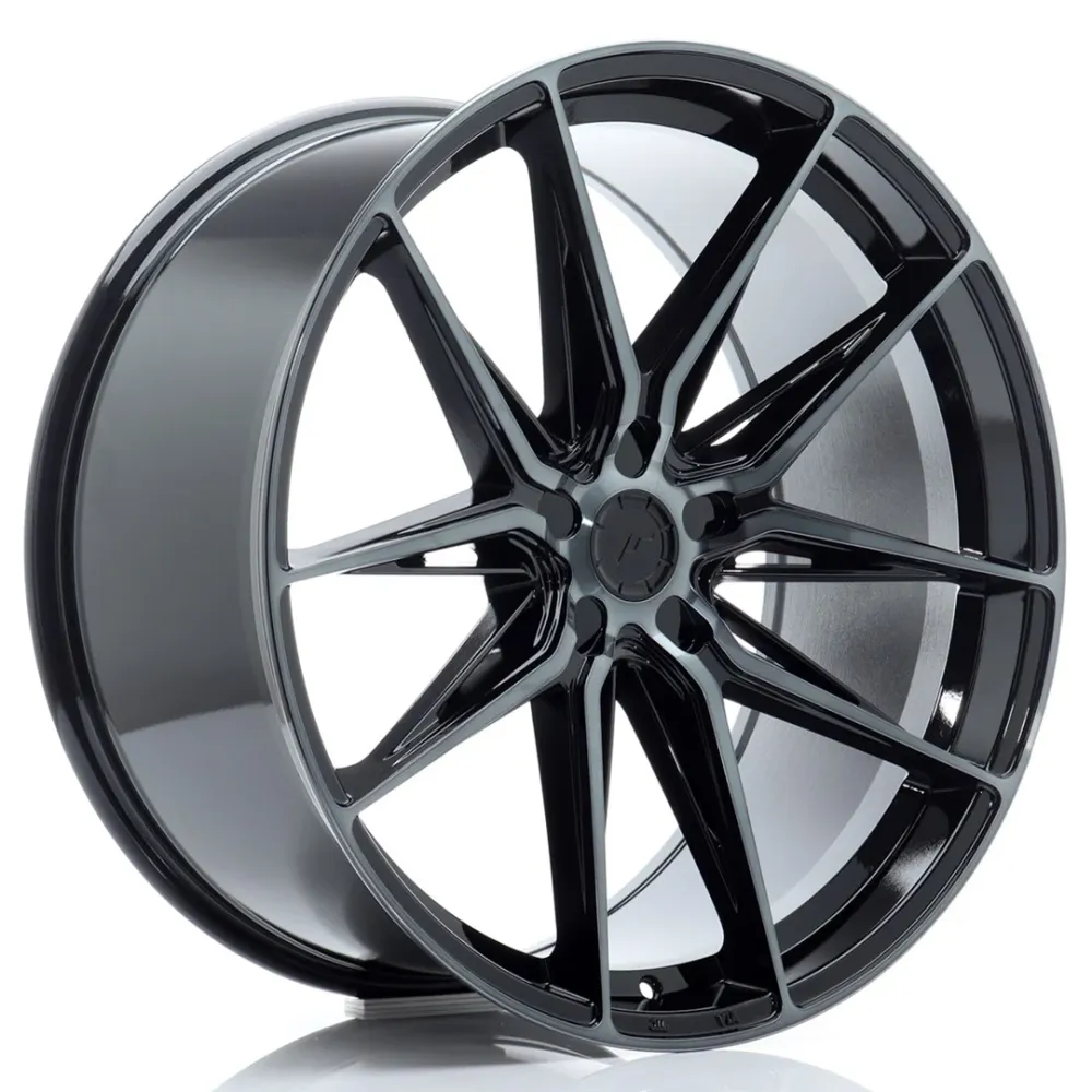 Japan Racing JR-44 22x10.5" (5 hole custom PCD) ET10-40, Gloss Black, Getint Face