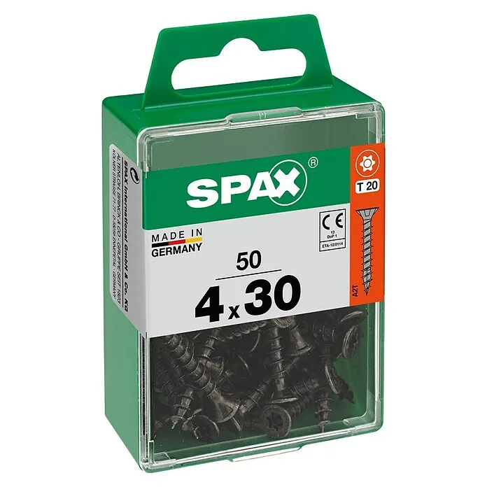 Kantoor Spax T-Star plus Universele schroef - Ø x l: 4 x 30 mm, Voldraad, 50 st.