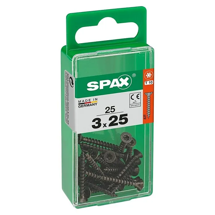RVS Spax T-Star plus Universele schroef - Ø x l: 3 x 25 mm, Voldraad, 25 st.