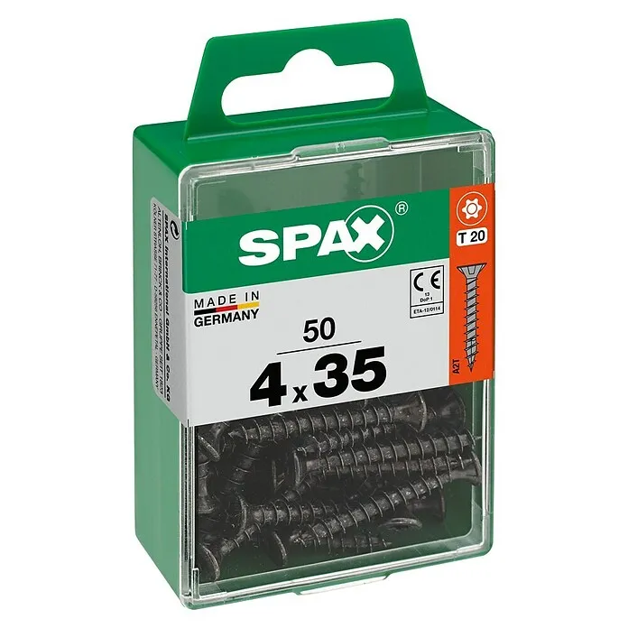 Spax T-Star plus Universele schroef - Ø x l: 4 x 35 mm, Voldraad, 50 st. Easy Grip