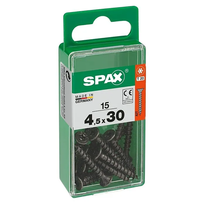 Spax T-Star plus Universele schroef - Ø x l: 4,5 x 30 mm, Voldraad, 15 st. met Antislip Greep