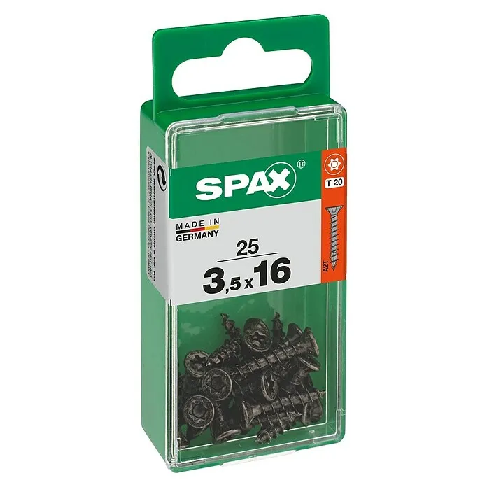 Spax T-Star plus Universele schroef - Ø x l: 3,5 x 16 mm, Voldraad, 25 st. Gegalvaniseerd Staal