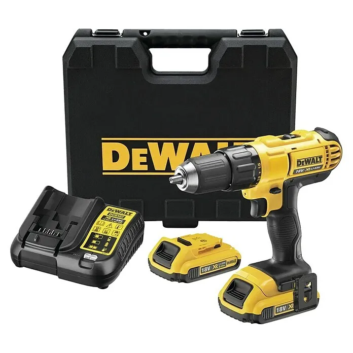 Compact DeWalt XR 18V Accuschroefboormachine Set - 18 V, 2 accu's, 2 Ah