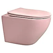 Precisie Best Design Hangend Toilet Spoelrandloos Morrano - Roze, Softclose