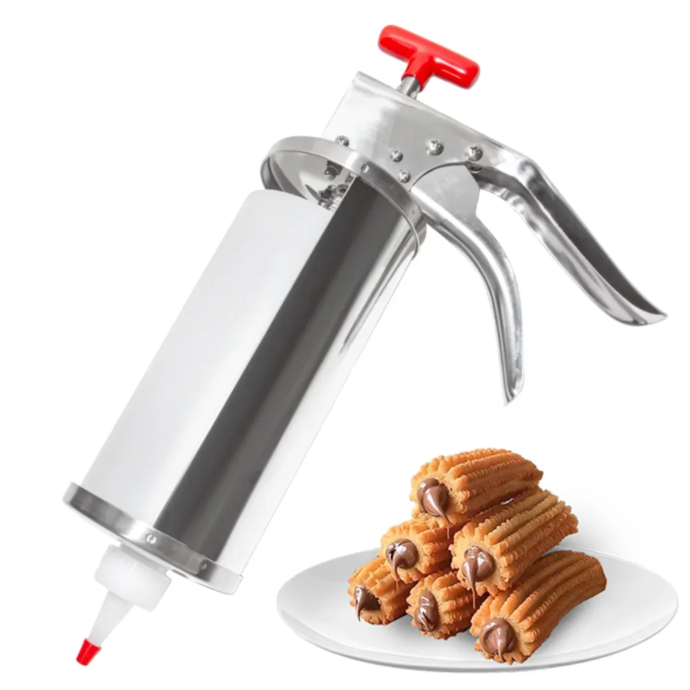 AC-320 Churro Maker | Churro Filling Gun | Met de hand Spanish Doughnuts Filler | 1 L