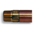 Gegalvaniseerd Prier P-254D 6" Loose Key Hose Thread Anti-Siphon VB Wall Hydrant; 1/2" MPT x 1/2" SWT **Lead Free** - P-25...