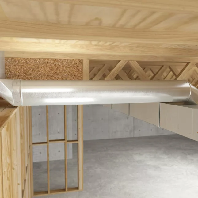 IMPERIAL 5- x 60- Galvanized Rvs Round Duct Pipe