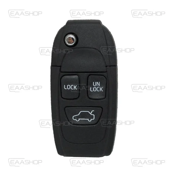 Folding Remote Control Shell Volvo 3 Button - Ne66 Profile