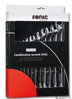 Gegalvaniseerd Juego Llaves Combinadas En Pulgadas Combination Wrench (SAE) 12 Pcs
