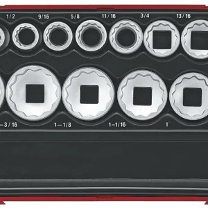 Juego Vasos Pulgadas 12 Caras Para Harley-Davidson 1/2" Socket Set AF 12P
