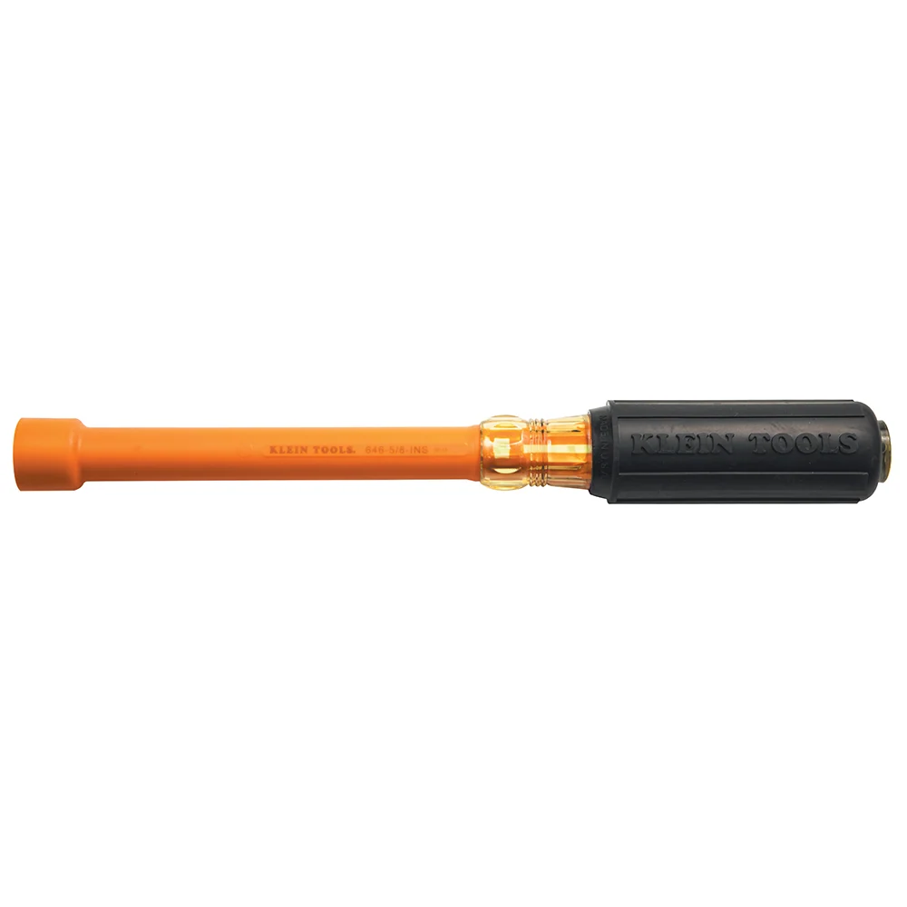 KLEIN TOOLS 5/8-Inch Dikwandig Nut Driver, 6-Inch Hollow Shaft