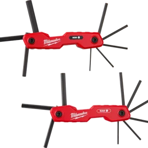 MILWAUKEE 2 PC. 17-Key Folding Hex Key Sets - SAE/Metric Q4