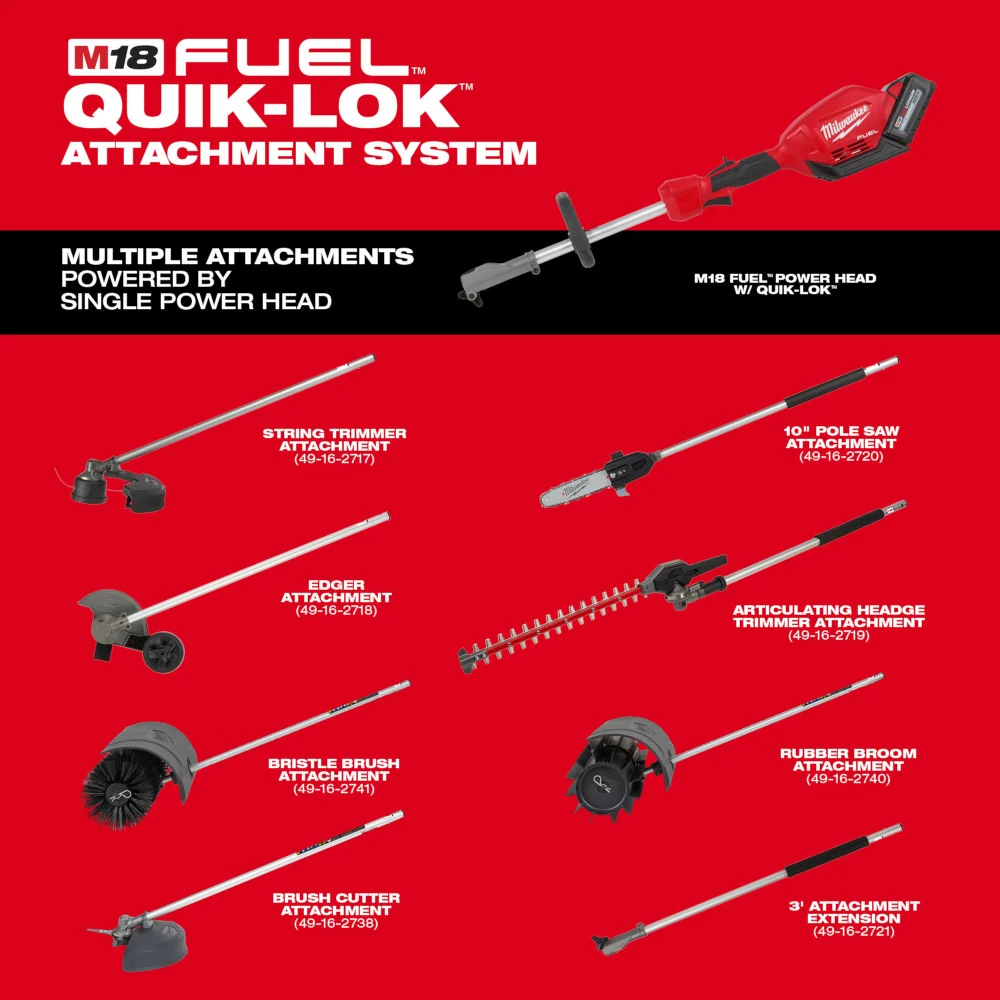 MILWAUKEE M18 FUEL™ QUIK-LOK™ Brush Cutter Attachment