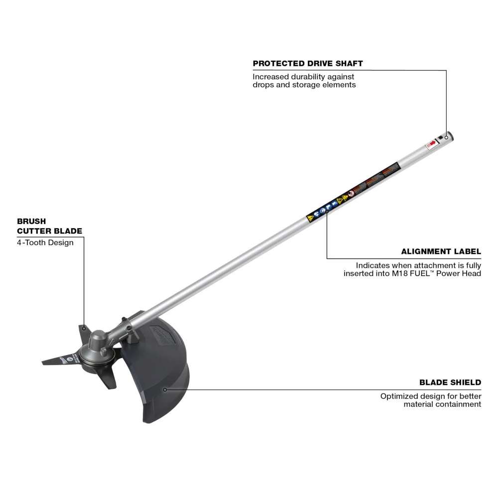 MILWAUKEE M18 FUEL™ QUIK-LOK™ Brush Cutter Attachment