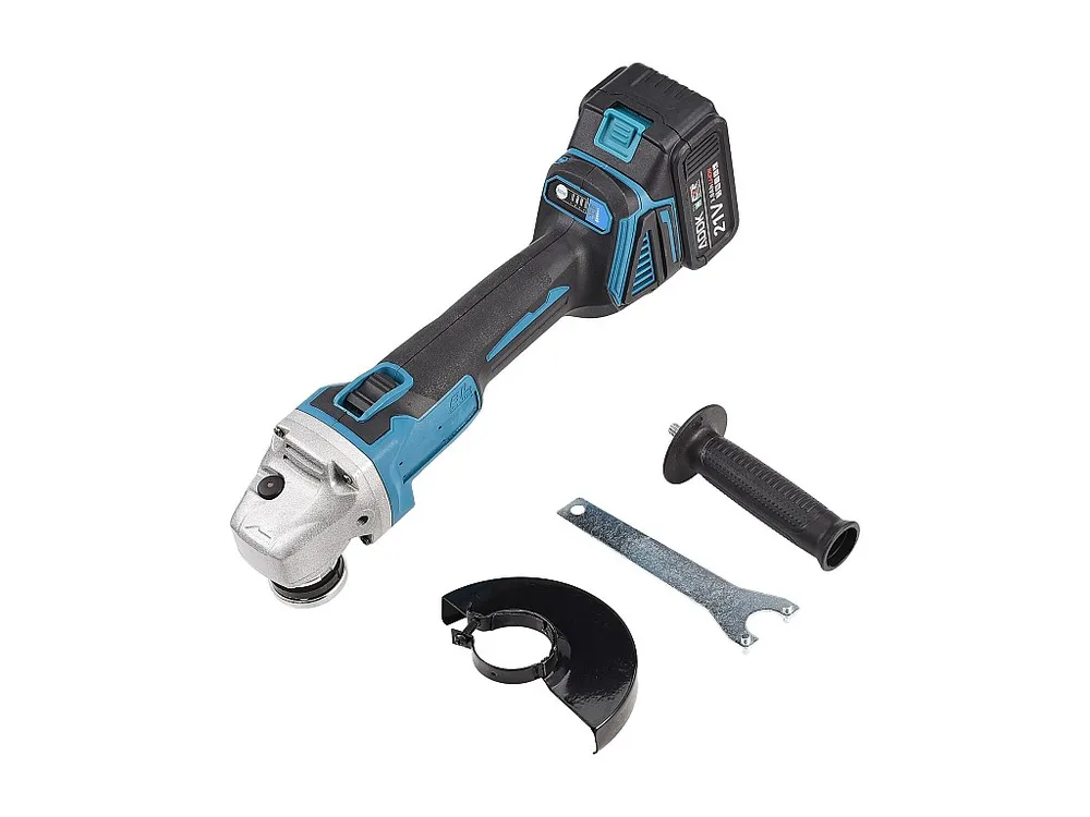 Accu haakse slijper voor Makita 18V, 125 mm accuslijpmachine, met borstelloze motor, schijfbescherming (zonder accu, zonde...