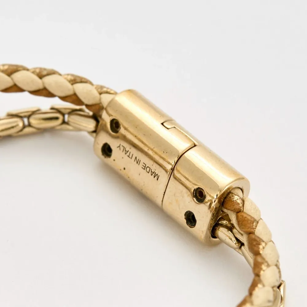 BULGARI - Serpenti Forever - Leer and brass bracelet