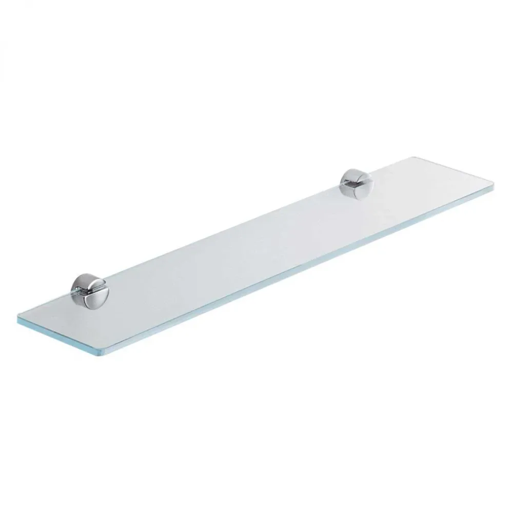 Bathroom shelf glaswerk and chrome-plated brass Plus collection Colombo Design