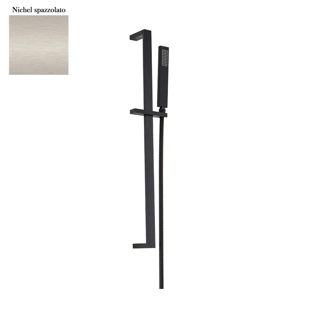Brass sliding 10x30mm shower Master and matte nickel flexible hose