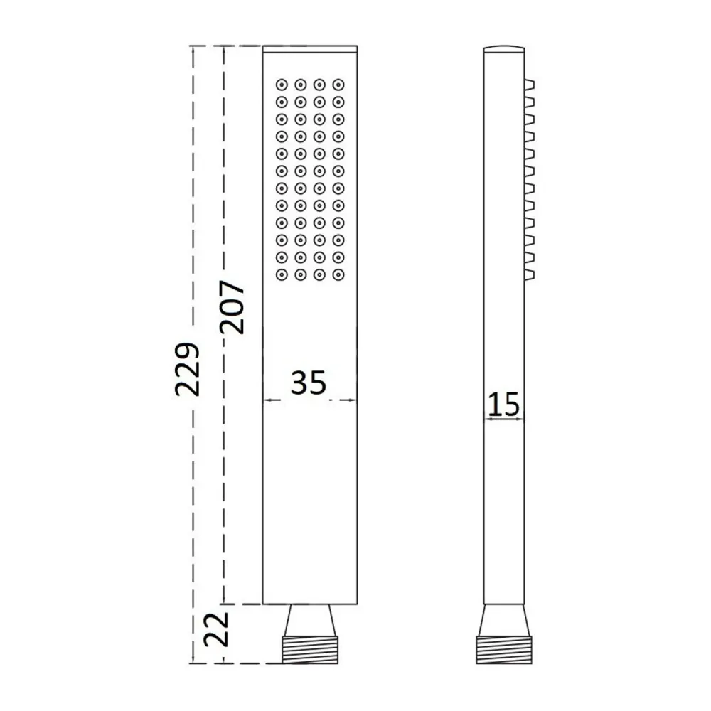 Master single-jet shower anti-limescale messing nickel