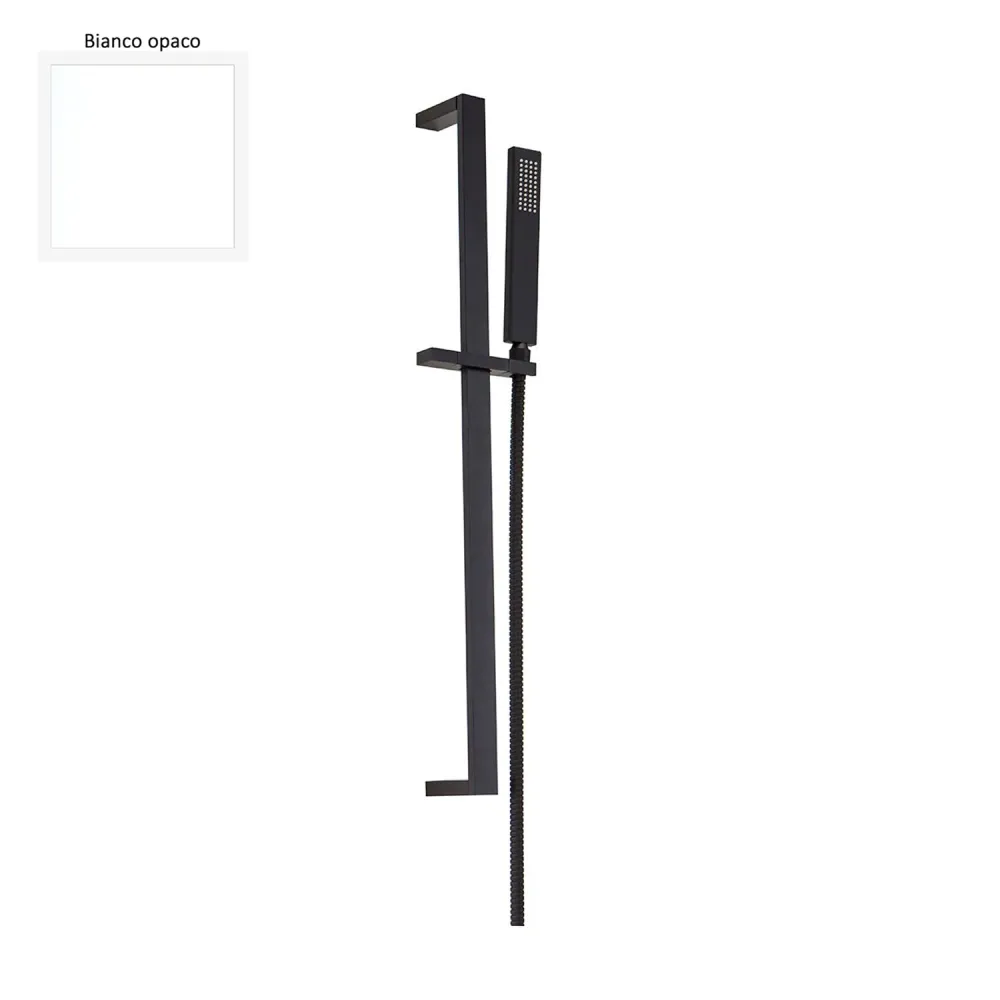 Messing sliding 10x30mm shower Master and white flexible hose