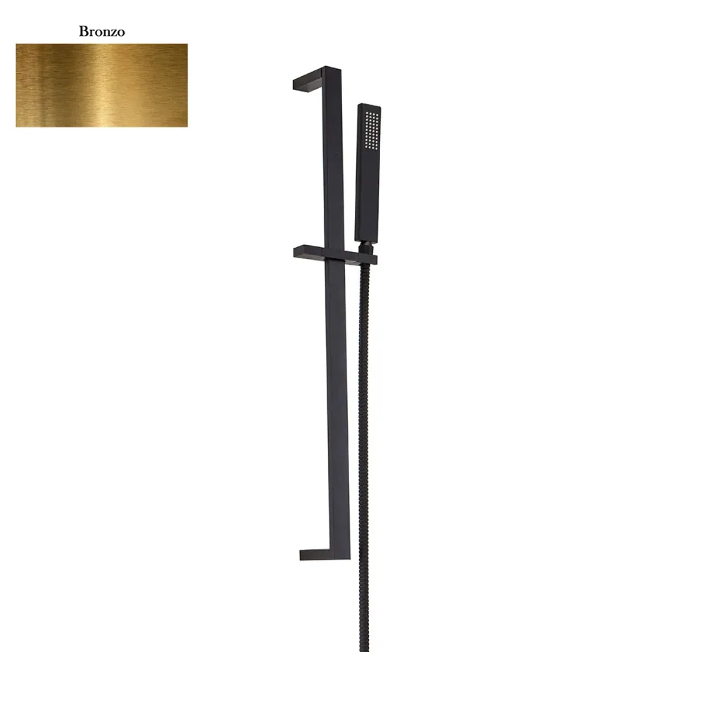 Temperatuurregelbare Soldeerbout Brass sliding 10x30mm shower Glamour and warm brons flexible hose
