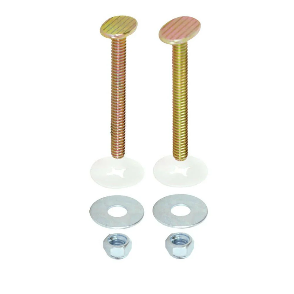 EZ-FLO Toilet Closet Bolts Plated Messing 1/4 . x 2-1/4